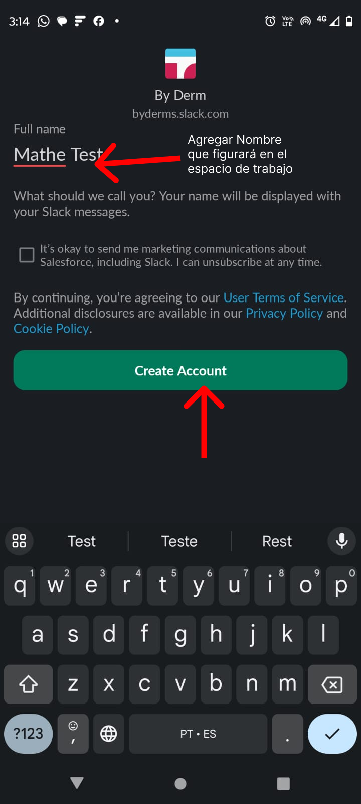 Foto de tarea asignada